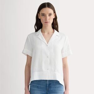Everlane Notch Linen Short Sleeve Shirt